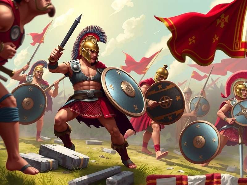 Spartan War Hero battle scene